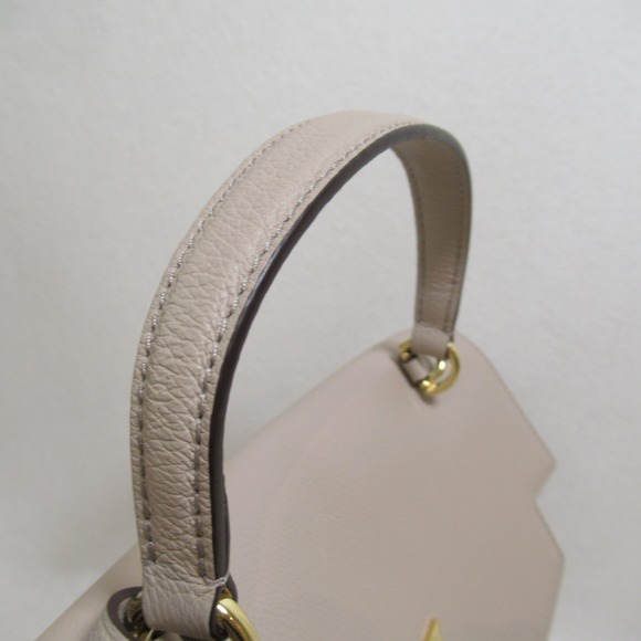 Louis Vuitton Lock Me Ever MM 2-Way Shoulder Bag Leather Taurillon Women's Gray - Picture 6 of 9